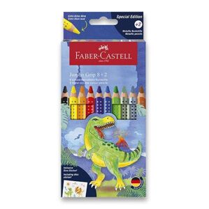 Faber-Castell Pastelky Colour Grip Jumbo Dinosaurus - 10 barev