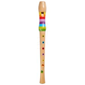 Dřevěná flétna Music Wooden Flute Eichhorn sešit s 3 písněmi od 4 let