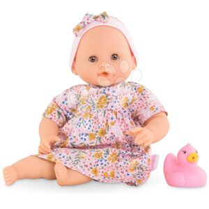 Panenka ke koupání Baby Bath Calypso Mon Premiere Poupon Corolle s hnědýma mrkacíma očima a kachničkou 30 cm od 18 měsíců
