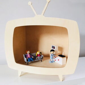 Pastelowe Love® dřevěná police televizor
