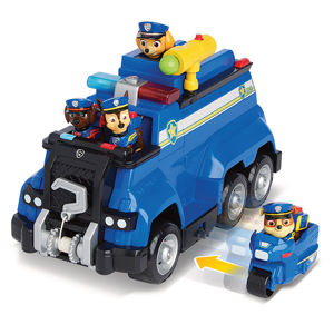 Spin Master Paw Patrol velký policejní vůz s efekty a motorkou