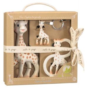 Vulli So'Pure Trio žirafy Sophie - standartní žirafa Sophie, kousátko a klíčenka