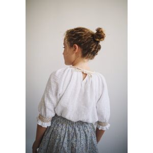 LiiLU dívčí mušelínová halenka SS24 - 047 Velikost: 92 100% organická bavlna