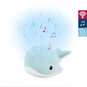 ZAZU -Velryba WALLY modrá - noční projektor s melodiemi