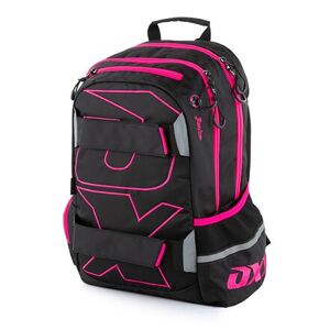 Oxybag Studentský batoh - OXY Sport Black line pink