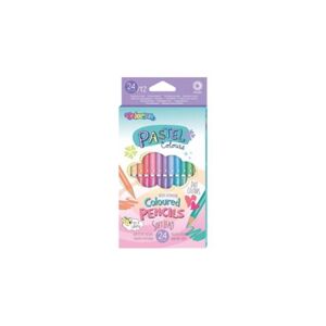 Colorino Pastel - oboustranné pastelky kulaté, 24 barev