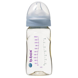 b.box Antikoliková kojenecká láhev 240 ml - modrá