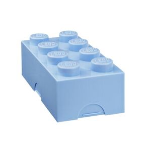 LEGO box na svačinu 100 x 200 x 75 - světle modrá