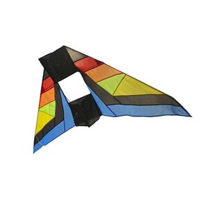 Drak létající nylon delta 183x81cm barevný v sáčku