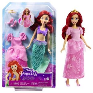 Mattel Disney Princess MALÁ MOŘSKÁ VÍLA ARIEL S PRINCEZNOVSKÝMI ŠATY