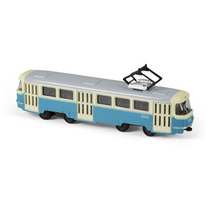 Rappa Kovová tramvaj modrá 16 cm