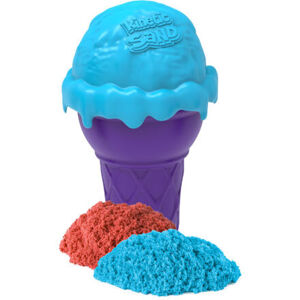 Kinetic Sand Voňavé zmrzlinové kornouty modré AKCE 2+1