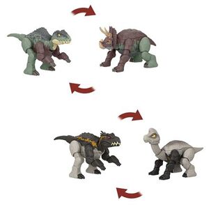 Mattel Jurassic world DINOSAURUS S TRANSFORMACÍ DVOJITÉ NEBEZPEČÍ, více druhů