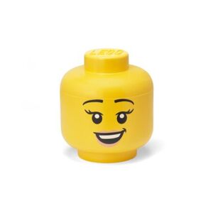 LEGO úložná hlava (velikost L) - šťastná dívka