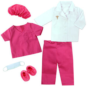 Teamson Sophia's - Růžová doktorská uniforma a laboratorní plášť