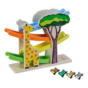 Teamson Kids - dřevěná rampa s motivem safari