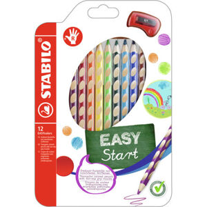 Stabilo Pastelky EasyColors /12 barev pro praváky s ořezávátkem