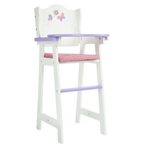 Teamson Olivia's Little World - bílá jídelní židle pro panenky