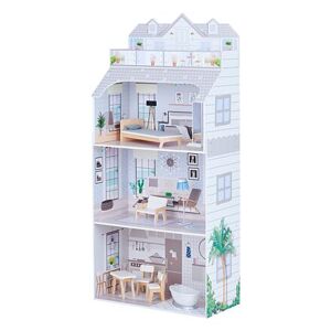 Teamson Olivia's Little World - 3 patrový šedý dům s nábytkem