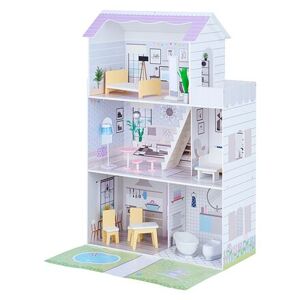 Teamson Olivia's Little World - 3 patrový domek pro panenky se zahrádkou a doplňky