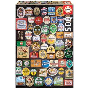 Puzzle Beer labels Collage Educa 1500 dílků a Fix lepidlo od 11 let