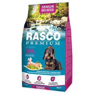 Granule RASCO Premium Senior Mini & Medium kuře s rýží 3 kg