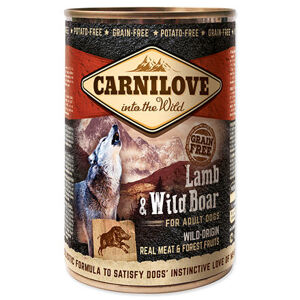 Konzerva CARNILOVE Dog Wild Meat Lamb & Wild Boar 400 g