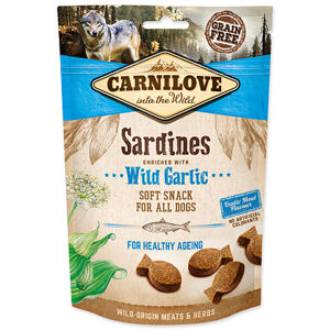 CARNILOVE Dog Semi Moist Snack Sardines enriched with Wild garlic 200 g