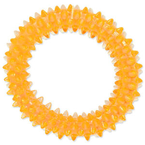 Hračka DOG FANTASY kroužek vroubkovaný oranžový 7 cm 1 ks
