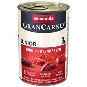 Konzerva ANIMONDA Gran Carno Junior hovězí + krůtí srdce 400 g