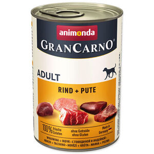 Konzerva ANIMONDA Gran Carno hovězí + krůta 400 g