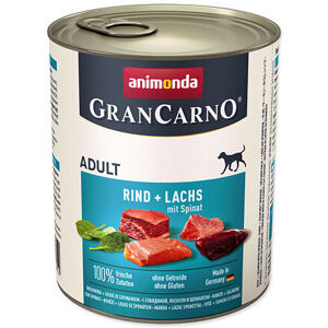 Konzerva ANIMONDA Gran Carno hovězí + losos + špenát 800 g