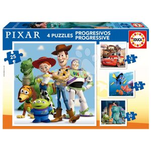 Puzzle Disney Pixar Progressive Educa 12-16-20-25 dílků od 3 let
