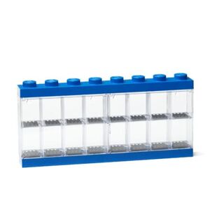 LEGO sběratelská skříňka na 16 minifigurek - modrá