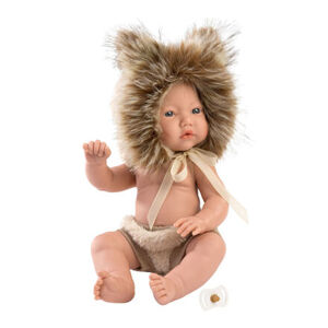 Llorens  NEW BORN CHLAPEČEK - realistická panenka miminko s celovinylovým tělem - 31 cm