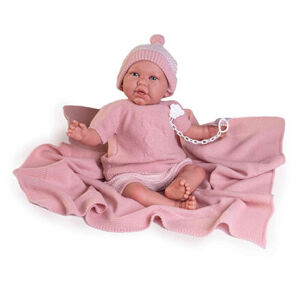 Antonio Juan 81055 Můj první REBORN DANIELA - realistická panenka miminko s měkkým látkovým tělem -