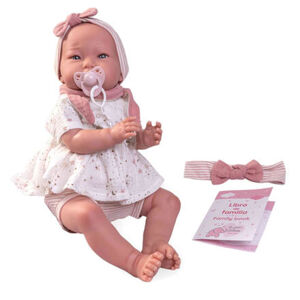 Antonio Juan 81278 Můj první REBORN ALEJANDRA - realistická panenka miminko s měkkým látkovým tělem