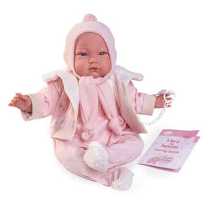 Antonio Juan 81383 Můj první REBORN ALEJANDRA - realistická panenka miminko s měkkým látkovým tělem