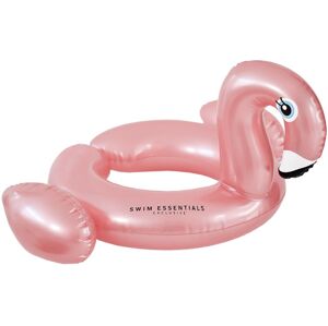 Swim Essentials Dělený nafukovací plavecký kruh 56 cm - Rose Gold Flamingo