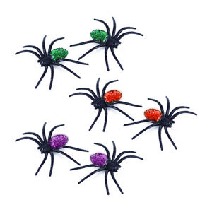 Rappa Dekorace pavouci s třpytkami 3 barvy