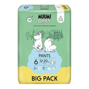 Muumi Baby Pants 6 Junior 12-20 kg (52 ks), kalhotkové eko pleny