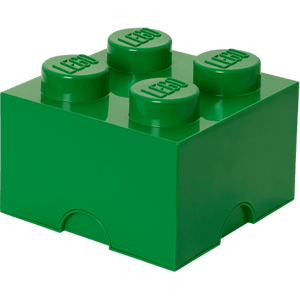 LEGO úložný box 4 - tmavě zelená