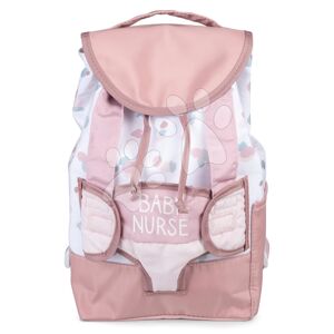 Klokanka s batohem Backpack Natur D'Amour Baby Nurse Smoby pro 42 cm panenku nastavitelná ramena a kapsa pro láhev