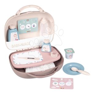 Přebalovací potřeby v kufříku Vanity Natur D'Amour Baby Nurse Smoby pro panenku s 12 doplňky