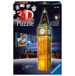 RAVENSBURGER 3D PUZZLE 125883 Big Ben (Noční edice) 216 dílků