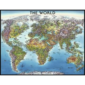 Ravensburger puzzle Mapa světa 2000 dílků