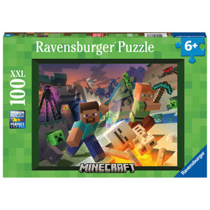 RAVENSBURGER PUZZLE 133338 Minecraft: Monstra z Minecraftu 100 dílků
