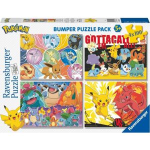 RAVENSBURGER PUZZLE 056514 Pokémon 4x100 dílků