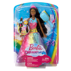 Mattel Barbie Magické vlasy Princezna černoška