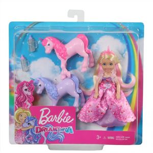 Mattel Barbie Princezna Chelsea a hříbátko jednorožec